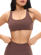 Thumbnail 1 of Double Dip Butter Sports Bra - Grounds, 1 of 4