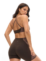 Thumbnail 2 of Aurora Sports Bra - Cold Brew and Grounds, 2 of 5