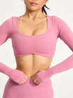 Long Sleeve Curve Crop - Bloom