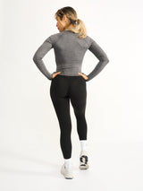 Thumbnail 3 of Dream Heather Zip Jacket - Heather Charcoal, 3 of 5