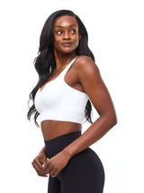 Thumbnail 2 of Ribbed Seamless Crop - White, 2 of 6