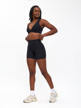 Thumbnail 5 of Material Girl Ribbed Short 6" - Onyx Black, 5 of 6
