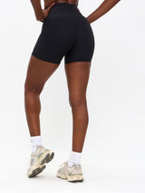 Thumbnail 6 of Material Girl Ribbed Short 6" - Onyx Black, 6 of 6