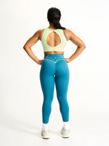 Thumbnail 4 of Airbrush Maraschino Sports Bra - Lima Bean, 4 of 5