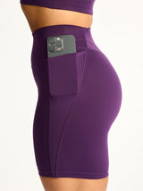 Thumbnail 3 of Everyday Airbrush Pocket Short 7" - Eggplant Purple, 3 of 5