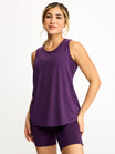 Halo Iris Tank - Eggplant Purple