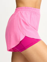 Thumbnail 1 of Flirty Flo Short Boyshort - Bunny Pink and Pharaoh, 1 of 5