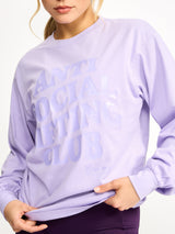 Thumbnail 1 of Social Long Sleeve Tee - Frosted Purple, 1 of 5