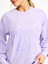 Thumbnail 5 of Social LS Tee - Frosted Purple, 5 of 5