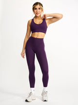 Thumbnail 4 of Everyday Airbrush Pocket Legging - Eggplant Purple, 4 of 6
