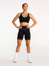 Thumbnail 5 of Airbrush Maraschino Sports Bra - Black Multi, 5 of 5