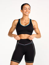 Thumbnail 3 of Airbrush Maraschino Sports Bra - Black Multi, 3 of 5