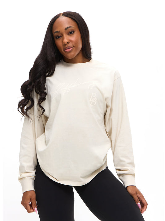 BB Long Sleeve Tee - Bone