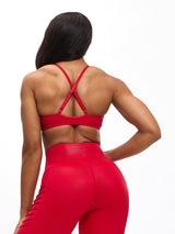 Thumbnail 5 of Spicy Sports Bra - Red Hot Patent, 5 of 5
