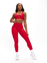 Thumbnail 4 of Spicy Sports Bra - Red Hot Patent, 4 of 5