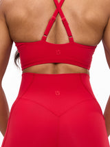 Thumbnail 5 of Contour Pocket Legging - Lipstick Red, 5 of 5