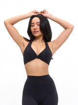 Thumbnail 1 of Poshknit Twist Halter - Onyx Black, 1 of 6
