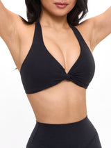 Thumbnail 4 of Poshknit Twist Halter - Onyx Black, 4 of 6