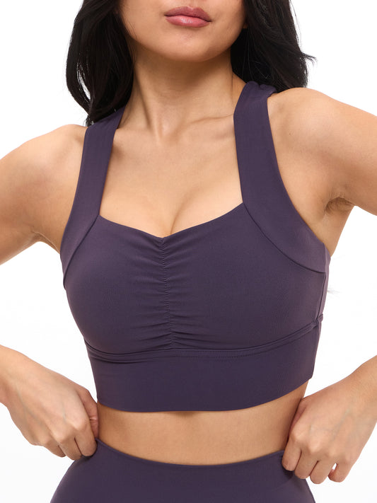 Bloom Sports Bra - Purple Shadow