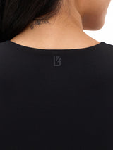 Thumbnail 3 of Butter Square Neck Crop - Onyx Black, 3 of 4
