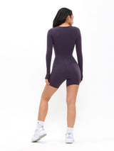 Thumbnail 4 of Poshknit Wrap Bodysuit - Purple Shadow, 4 of 5