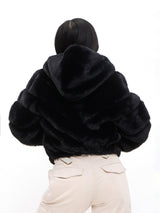 Thumbnail 8 of Cruellafree Faux Fur Coat - Black, 8 of 8