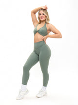 Thumbnail 2 of Poshknit Scrunch Legging - Matcha Latte, 2 of 5