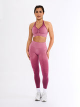 Thumbnail 3 of Halter Seamless Sports Bra - Empire Ombre, 3 of 5