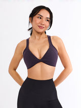 Thumbnail 4 of Twisted Curve Sports Bra - Purple Shadow, 4 of 5