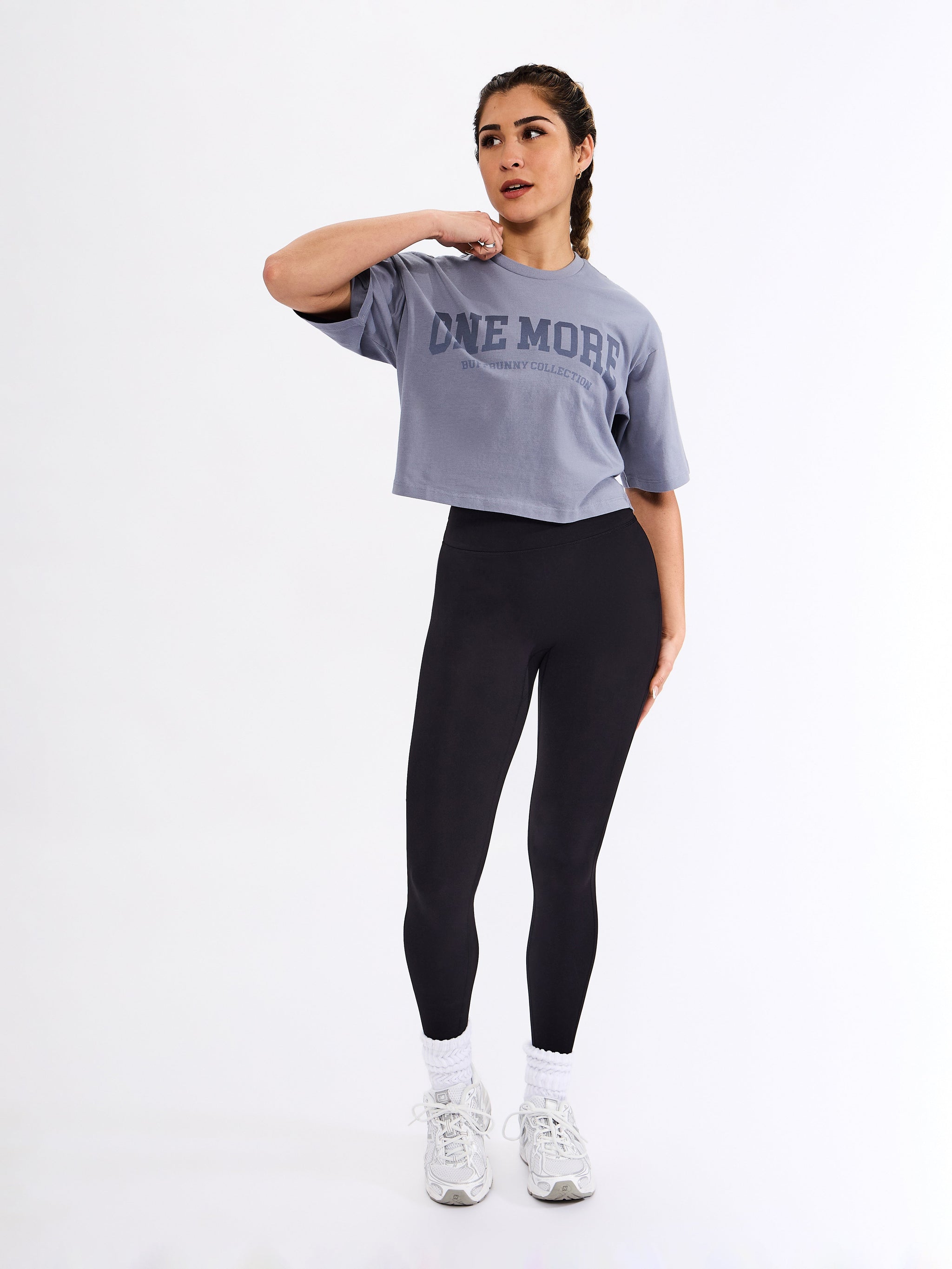 One More Crop Tee - Sterling