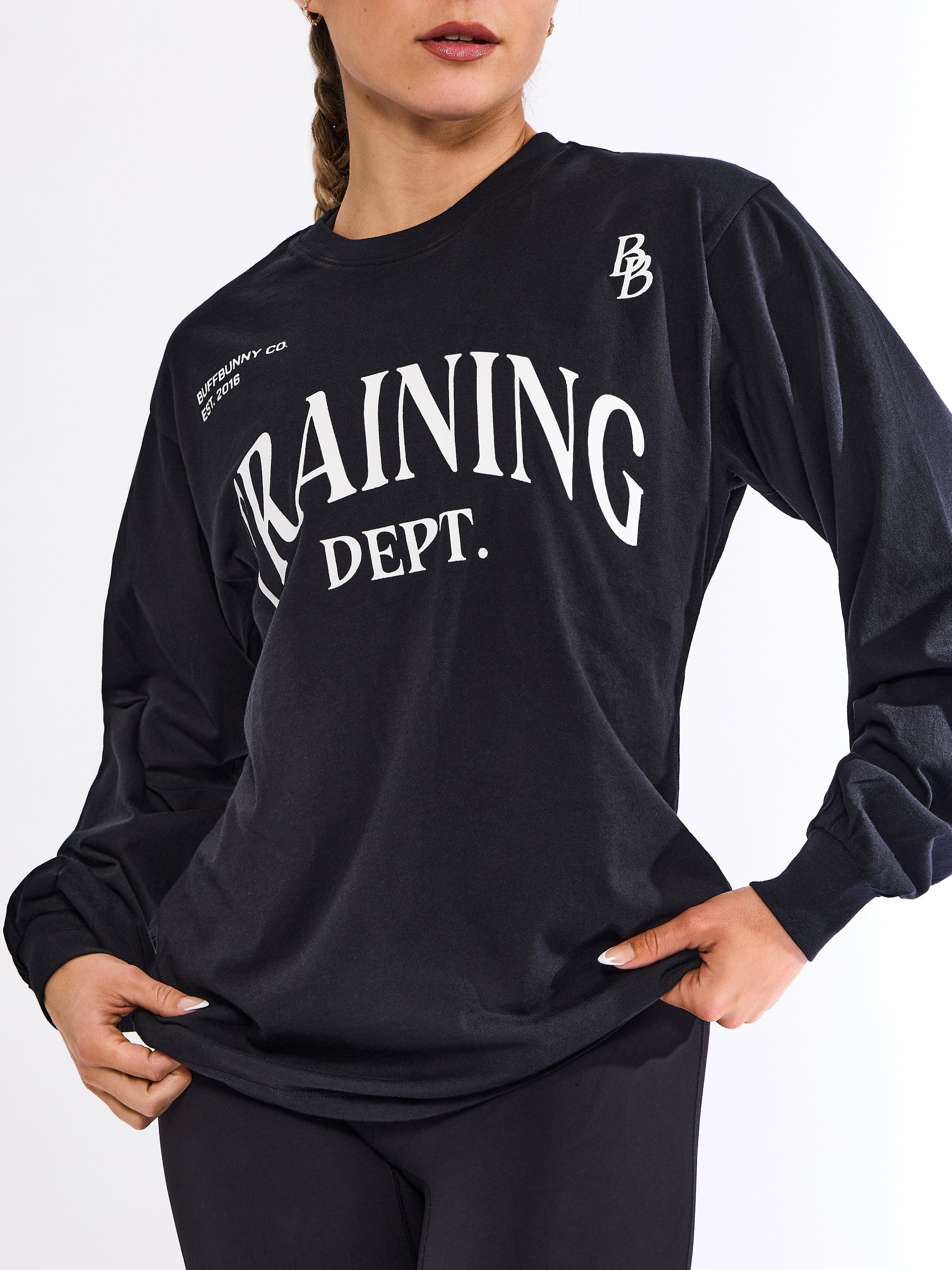 Training Long Sleeve Tee - Onyx Black