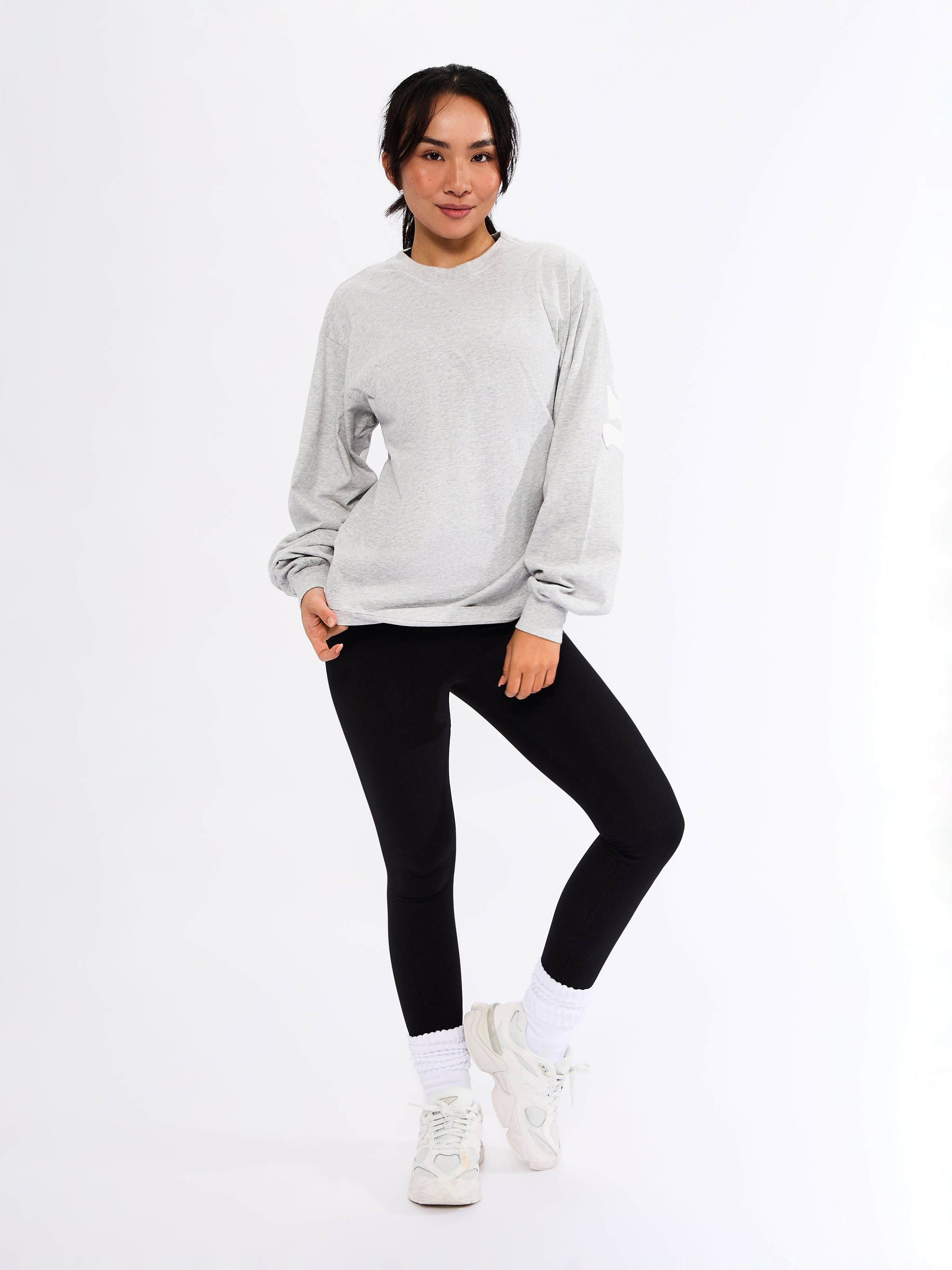 Break Long Sleeve Tee - Heather Grey