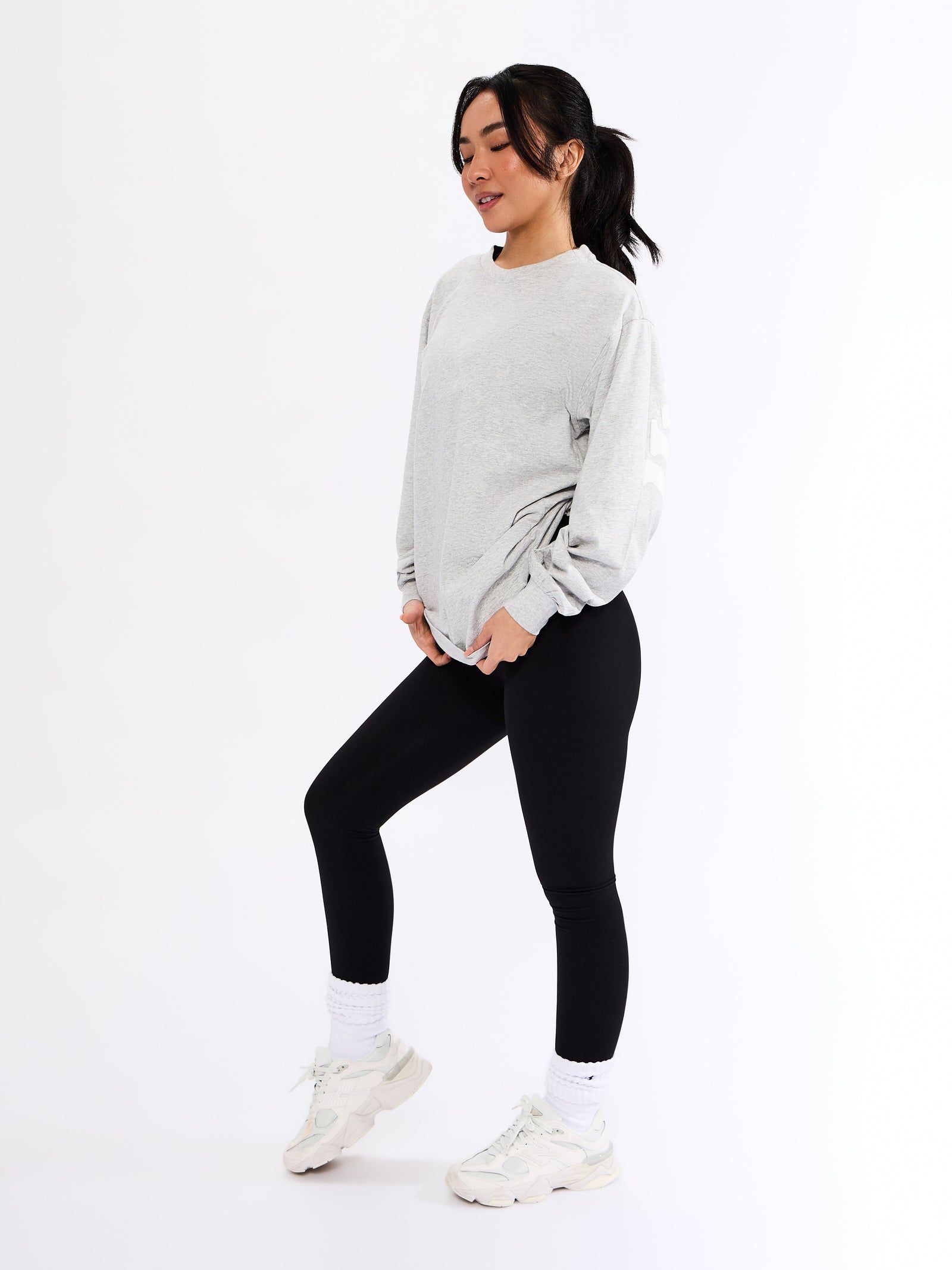 Break Long Sleeve Tee - Heather Grey