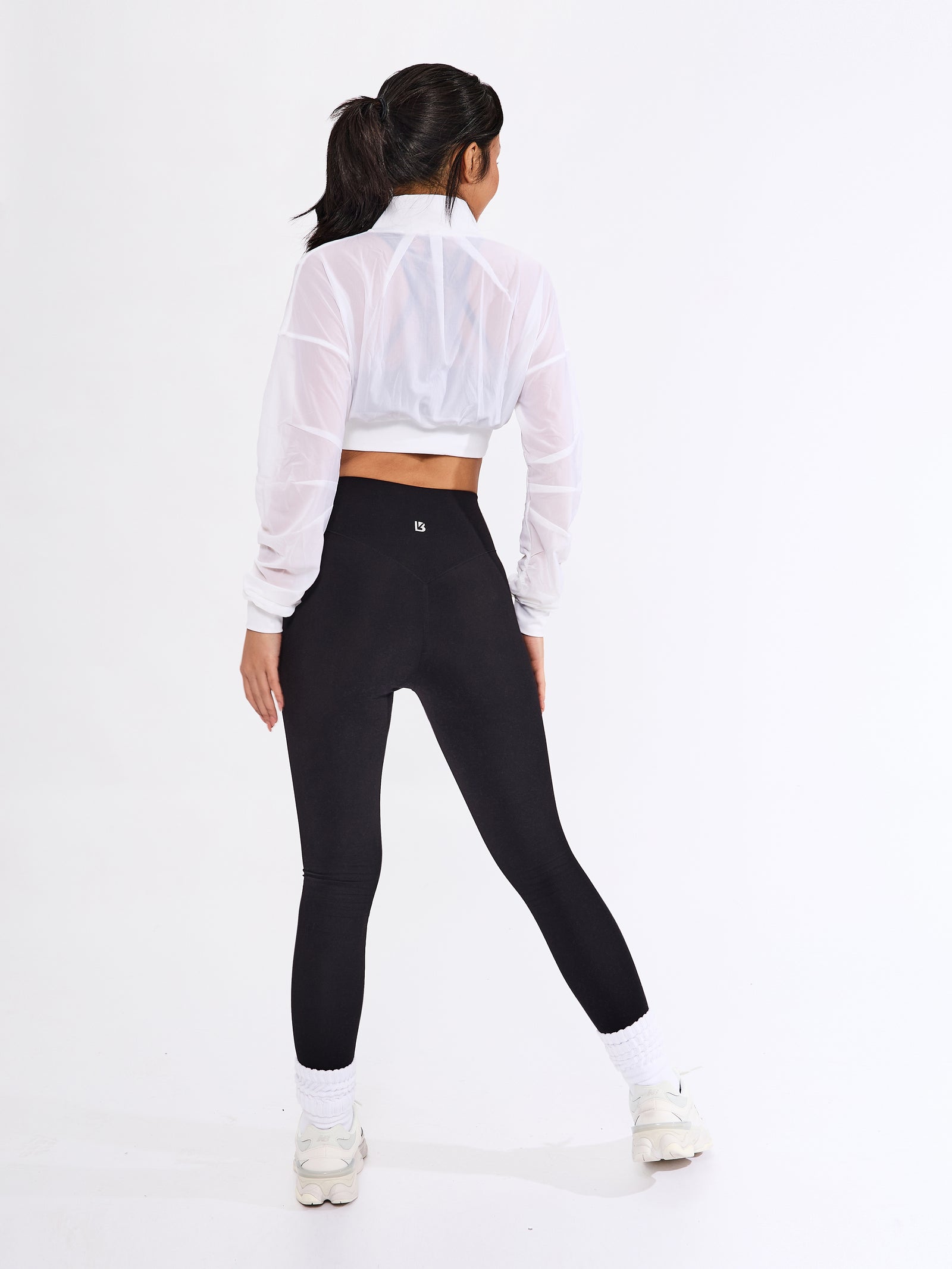 Exposed Mesh Jacket - White