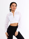 Exposed Mesh Jacket - White