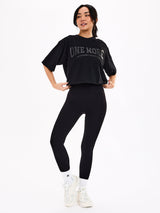 Thumbnail 4 of One More Crop Tee - Black, 4 of 5