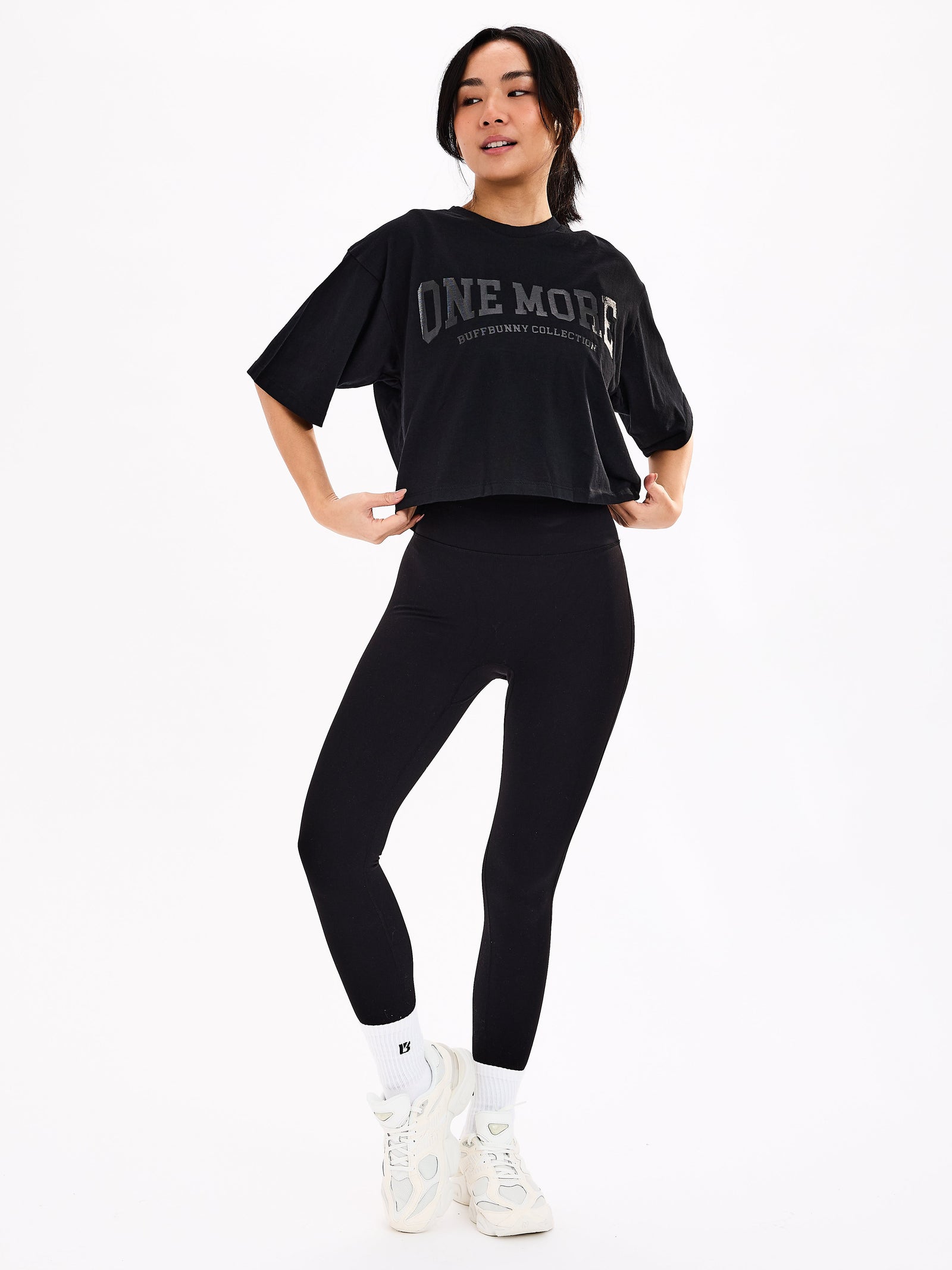 One More Crop Tee - Black