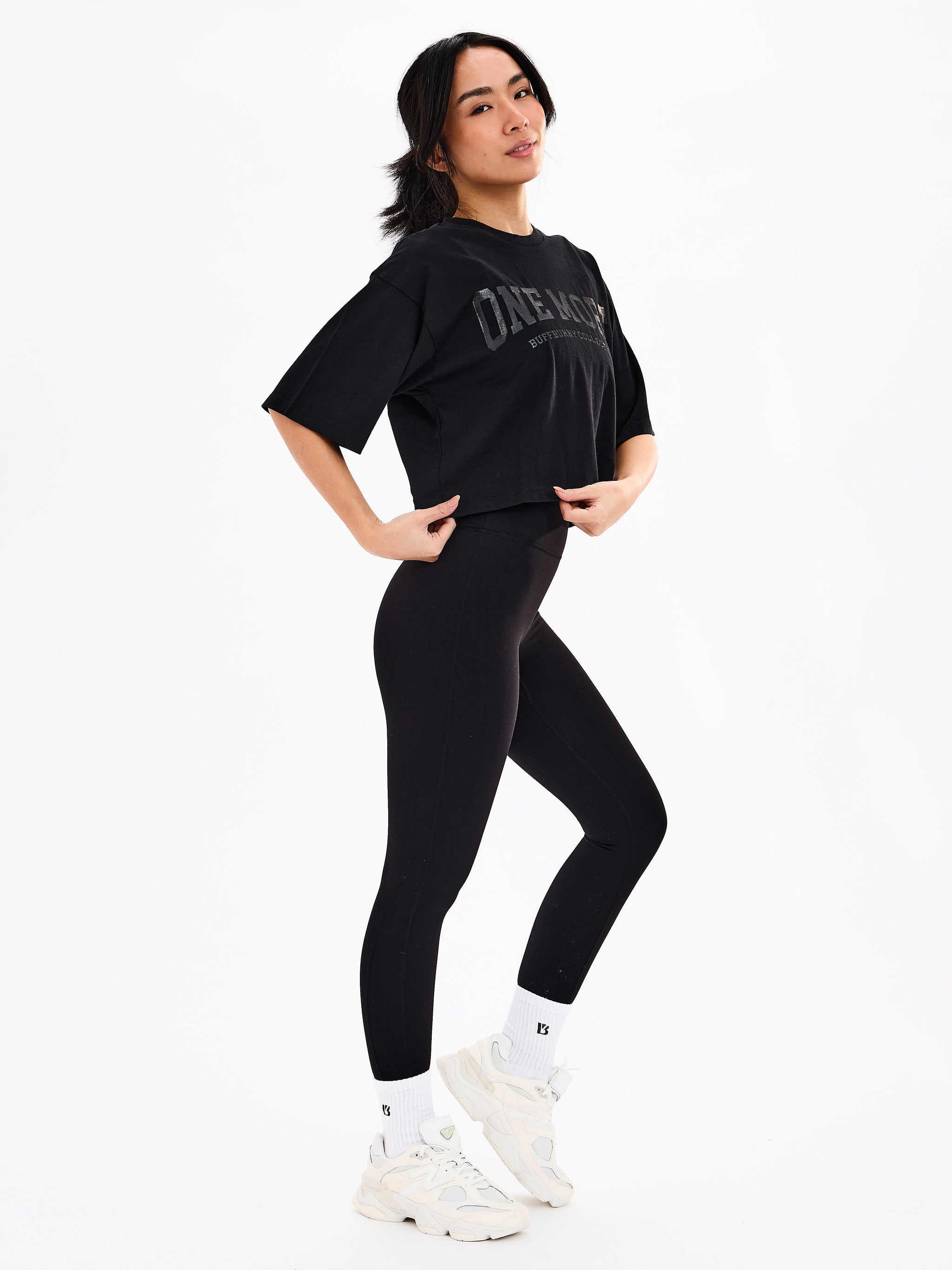One More Crop Tee - Black