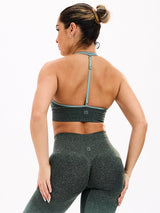 Thumbnail 3 of Halter Seamless Sports Bra - Garden Ombre, 3 of 5
