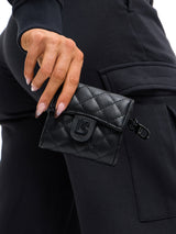 Thumbnail 1 of Quilted Wallet - Onyx Black, 1 of 7