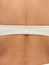 Thumbnail 6 of Twisted Halter Sports Bra - Bone, 6 of 6