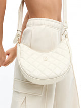 Thumbnail 1 of Quilted Crossbody Bag - Bone, 1 of 9