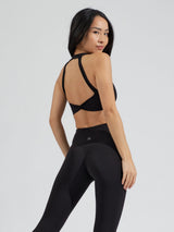 Thumbnail 1 of Double Twist Sports Bra - Onyx Black, 1 of 8