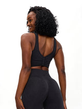 Thumbnail 5 of Form Reversible Seamless Sports Bra - Charcoal, 5 of 6