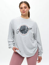 Thumbnail 1 of Build Long Sleeve Tee - Heather Grey, 1 of 3
