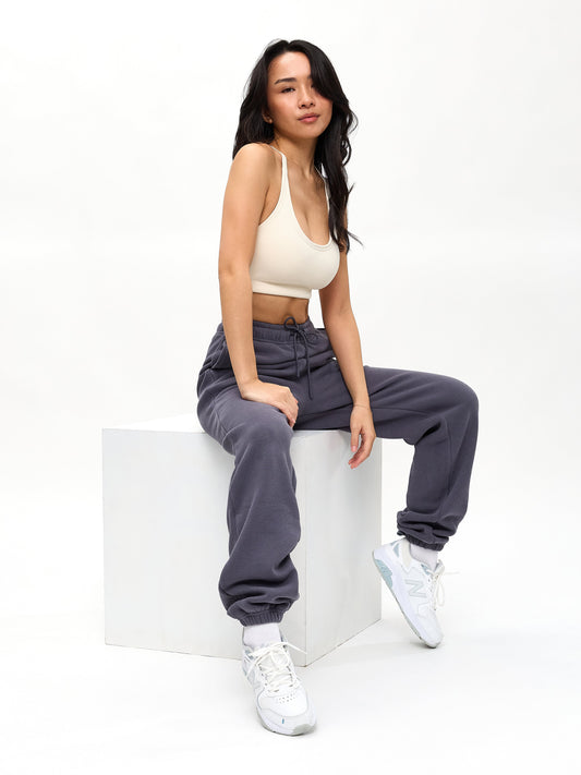 Plush Fleece Jogger - Blue Steel