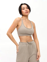 Thumbnail 4 of Plush Fleece Bralette - Neutral, 4 of 5