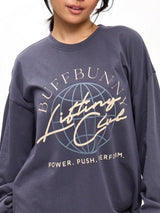 Thumbnail 1 of Lifting Club Long Sleeve Tee - Blue Steel, 1 of 7