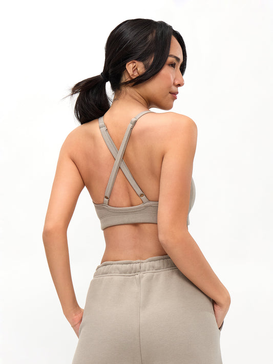 Plush Fleece Bralette - Neutral