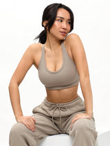 Thumbnail 1 of Plush Fleece Bralette - Neutral, 1 of 5